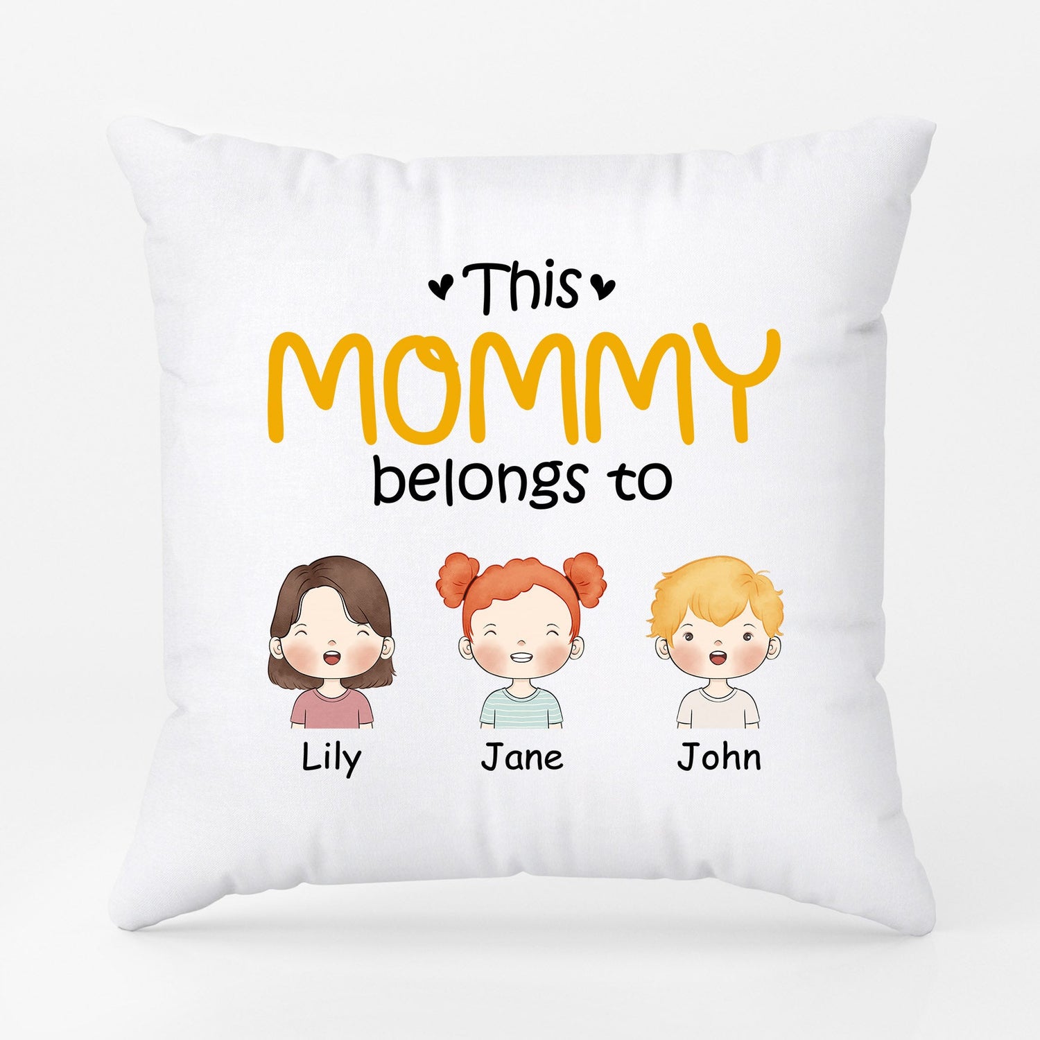 0827PUS1 Personalized Pillows Gifts Grandma Mom