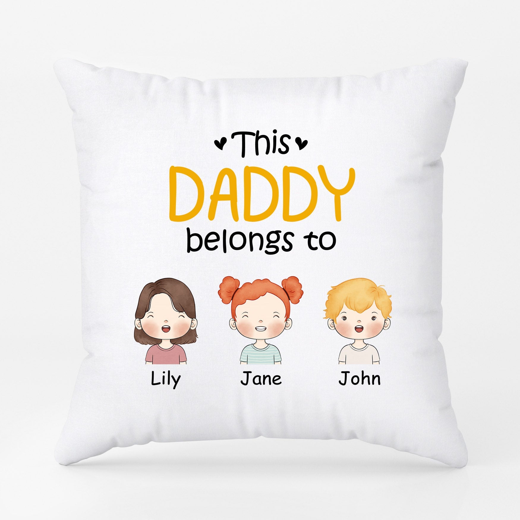 0827PUS1 Personalized Pillows Gifts Grandpa Dad