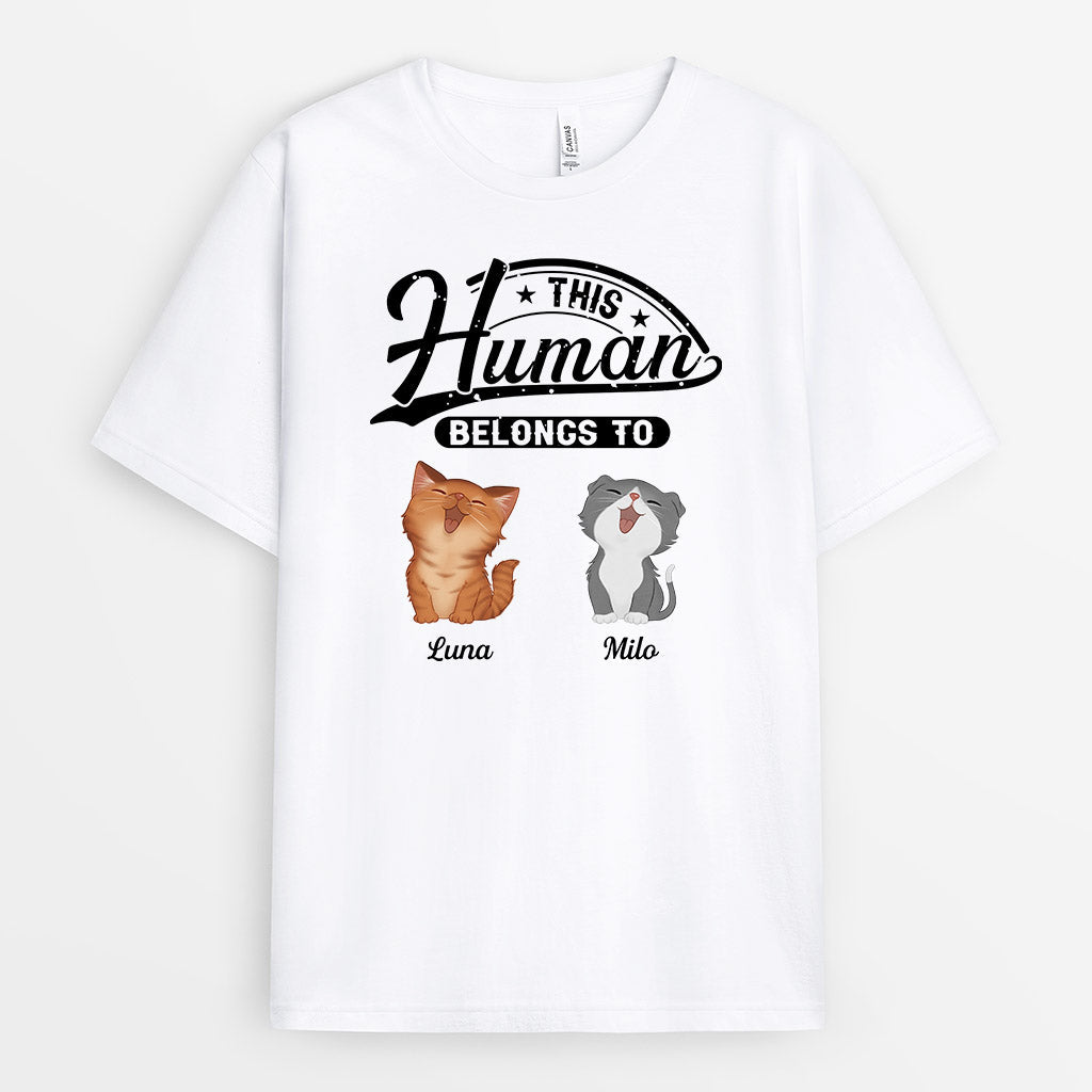 0843AUS1 Personalized T shirts Gifts Walking Cat Lovers_f3428e20 00e6 4973 857b 787d0a5e4045