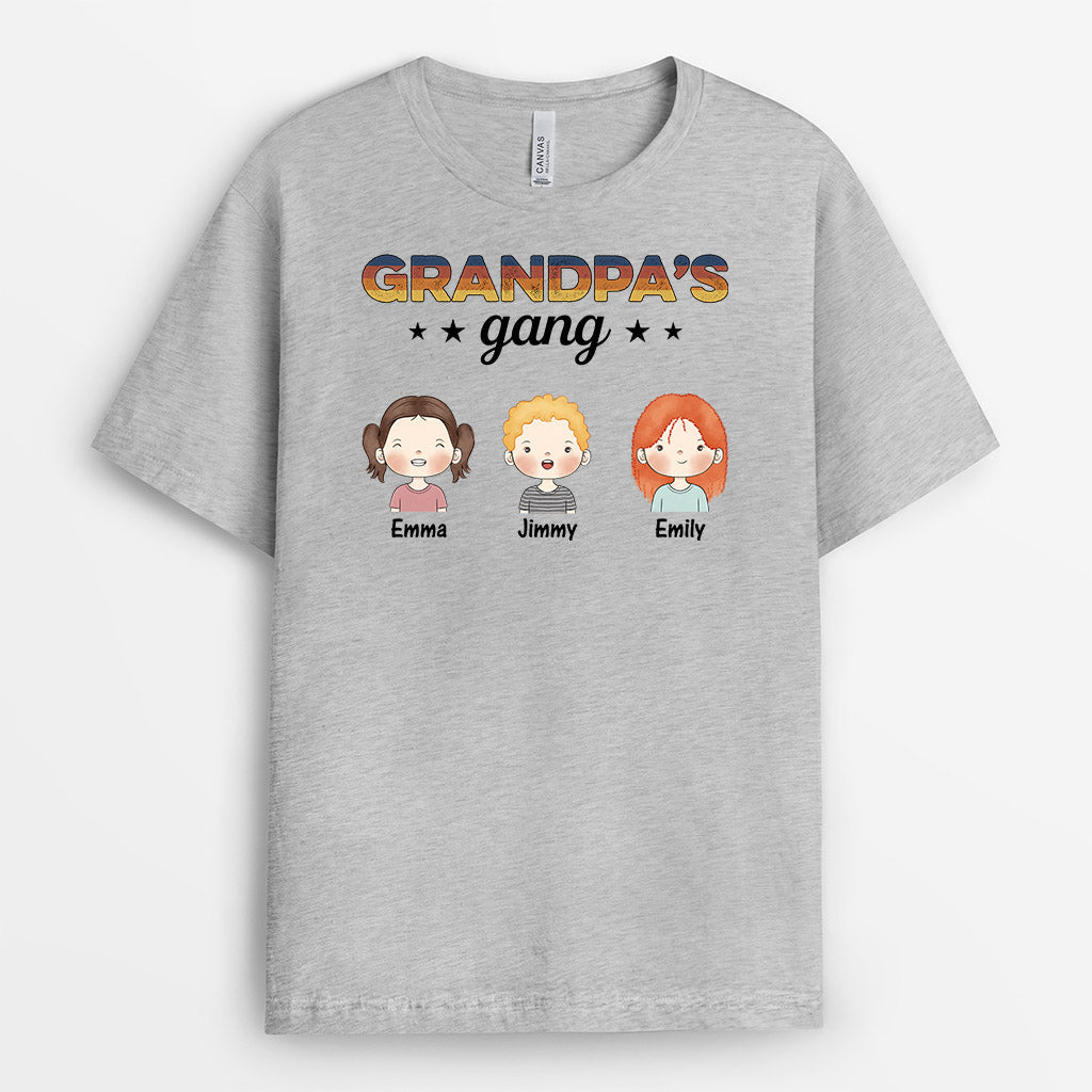 0845AUS2 Personalized T shirts Gifts Kid Grandpa Dad