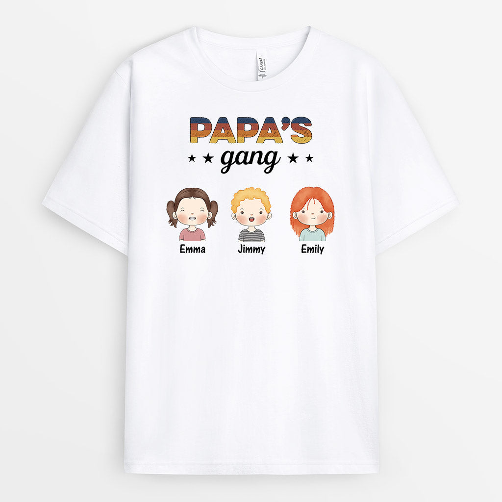 0845AUS3 Personalized T shirts Gifts Kid Grandpa Dad