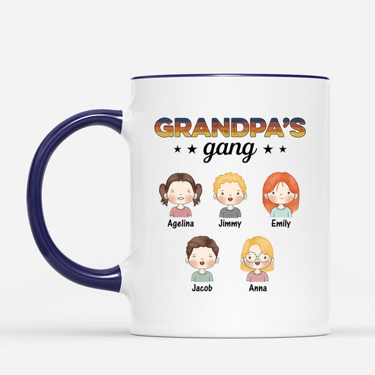 0845MUS2 Personalized Mugs Gifts Kids Grandpa Dad