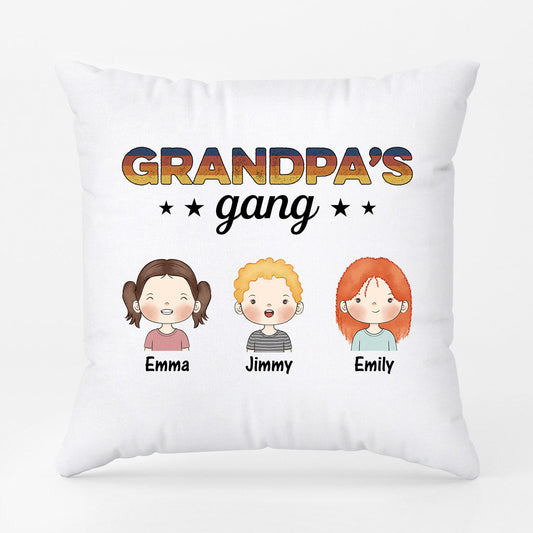 0845PUS2 Personalized Pillows Gifts Kids Grandpa Dad