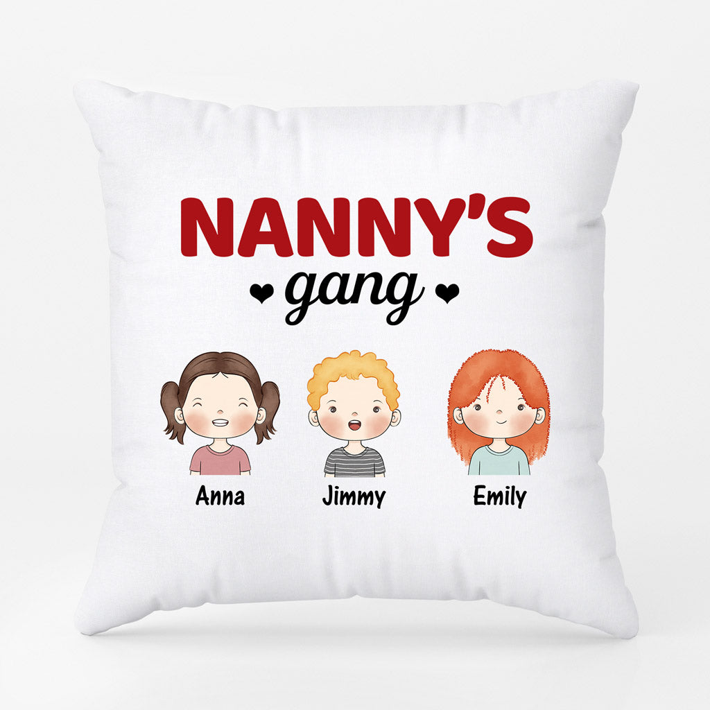 0845PUS3 Personalized Pillows Gifts Kids Grandma Mom