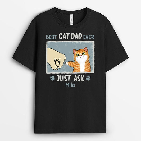 0848AUS1 Personalized T shirts Gifts Fist Bump Cat Lovers