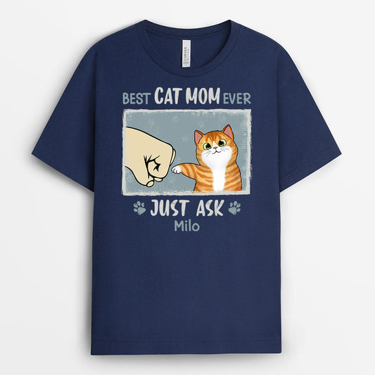 0848AUS2 Personalized T shirts Gifts Fist Bump Cat Lovers