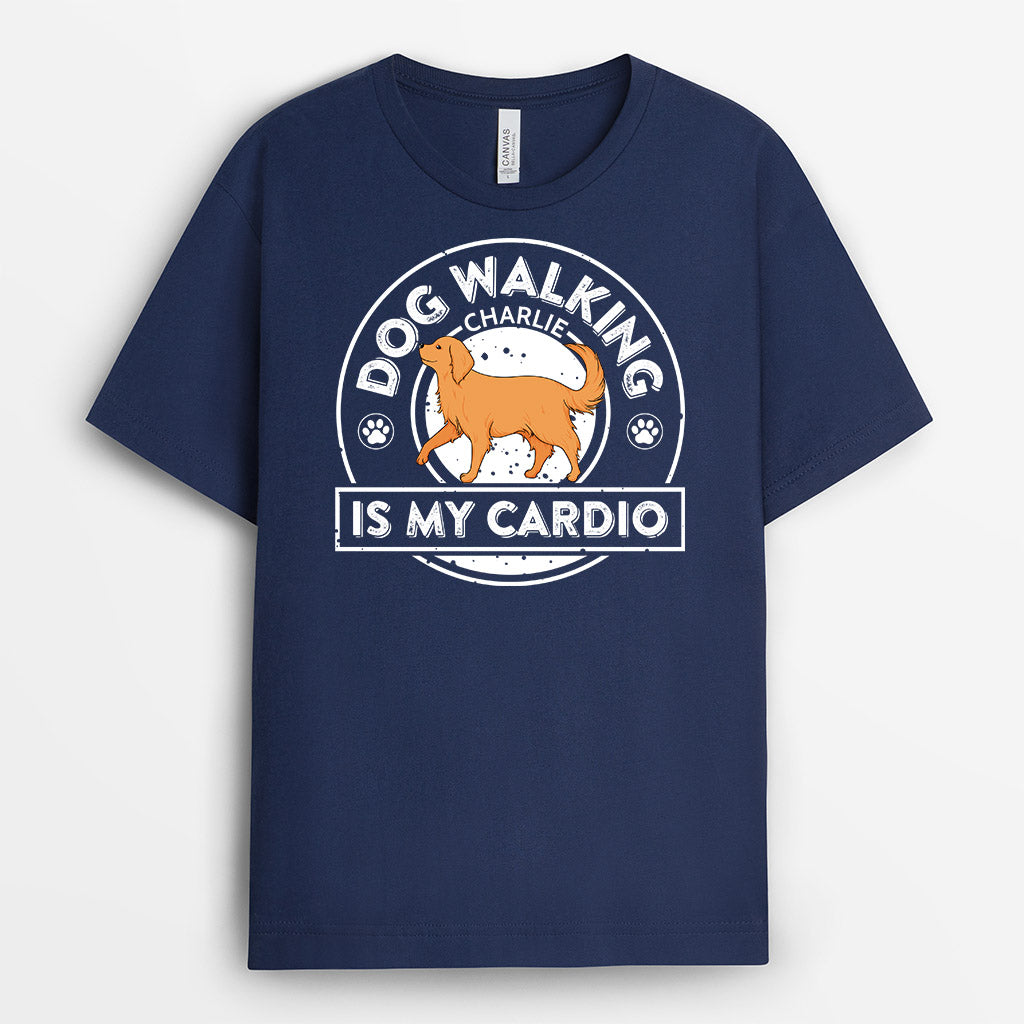 0851AUS2 Personalized T shirts Gifts Walking Dog Dog Lovers