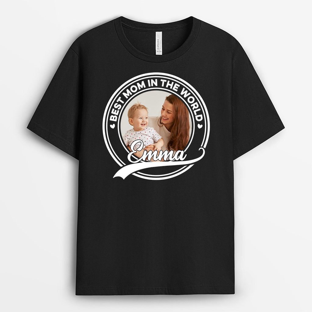 0853AUS1 Personalized T shirts Gifts Photo Grandma Mom