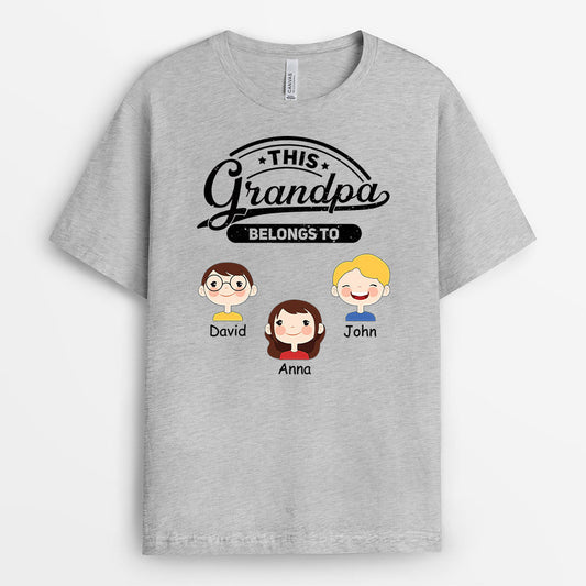 0856AUS2 Personalized T shirts Gifts Star Grandpa Dad_96173635 4500 4bc8 936a f7e1560b966e