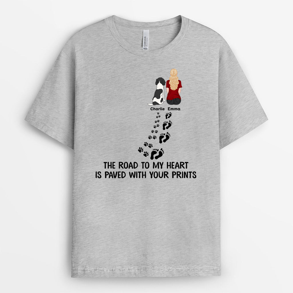 0858AUS2 Personalized T shirts Gifts Pawprint Dog Lovers_fc832c6c 37ea 4559 b247 0f5971c82b19