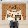 0875DUS2 Personalized Door Mats Gifts Cat Cat Lovers