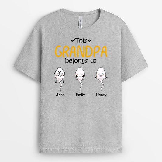 0885AUS2 Personalized T shirts Gifts Kid Grandpa Dad