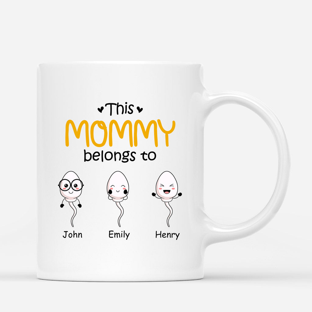 0885MUS1 Personalized Mugs Gifts Kid Grandma Mom