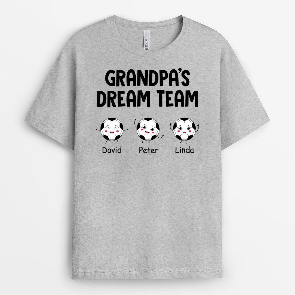 0893AUS1 Personalized T shirts Gifts Football Dad
