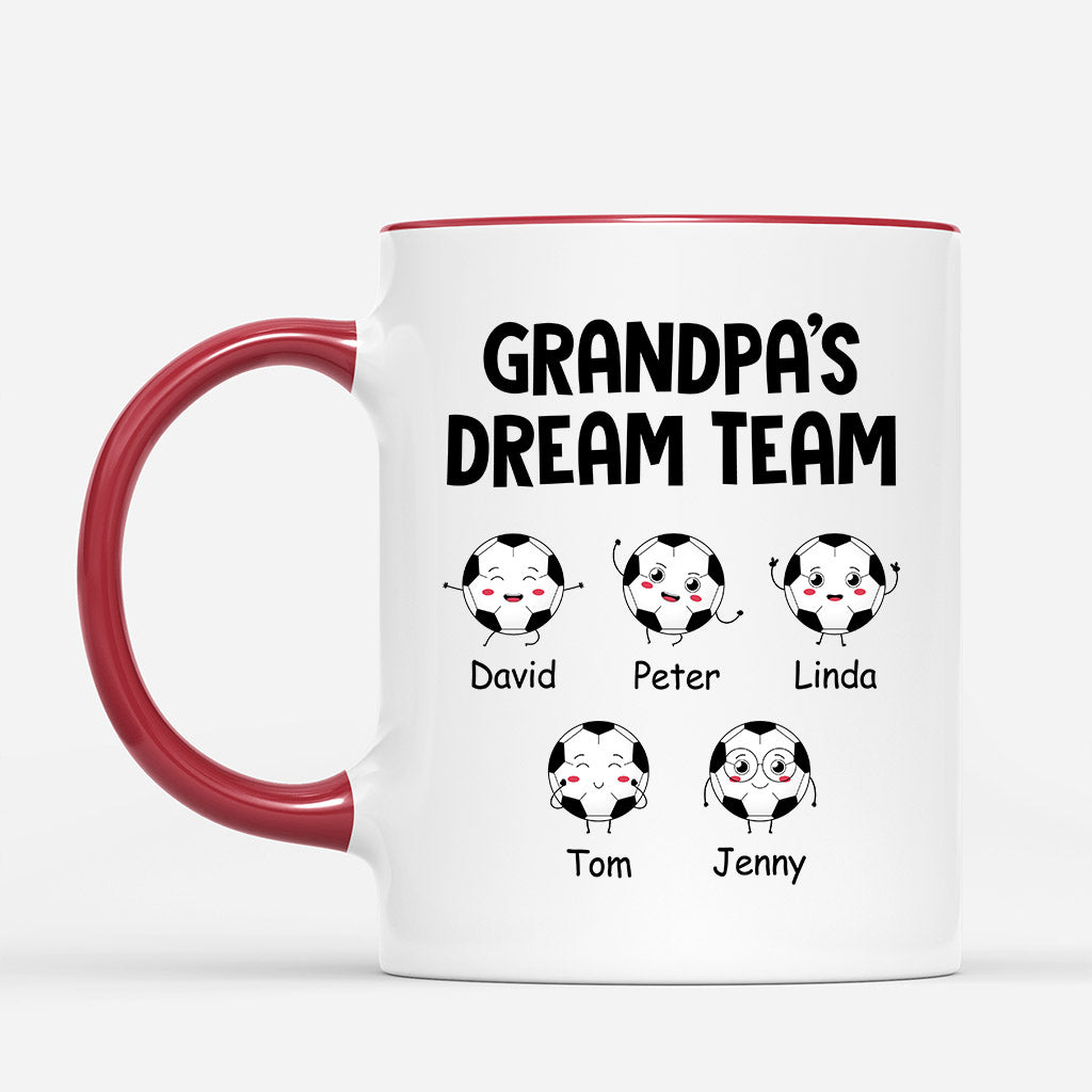 0893MUS1 Personalized Mugs Gifts Football Dad