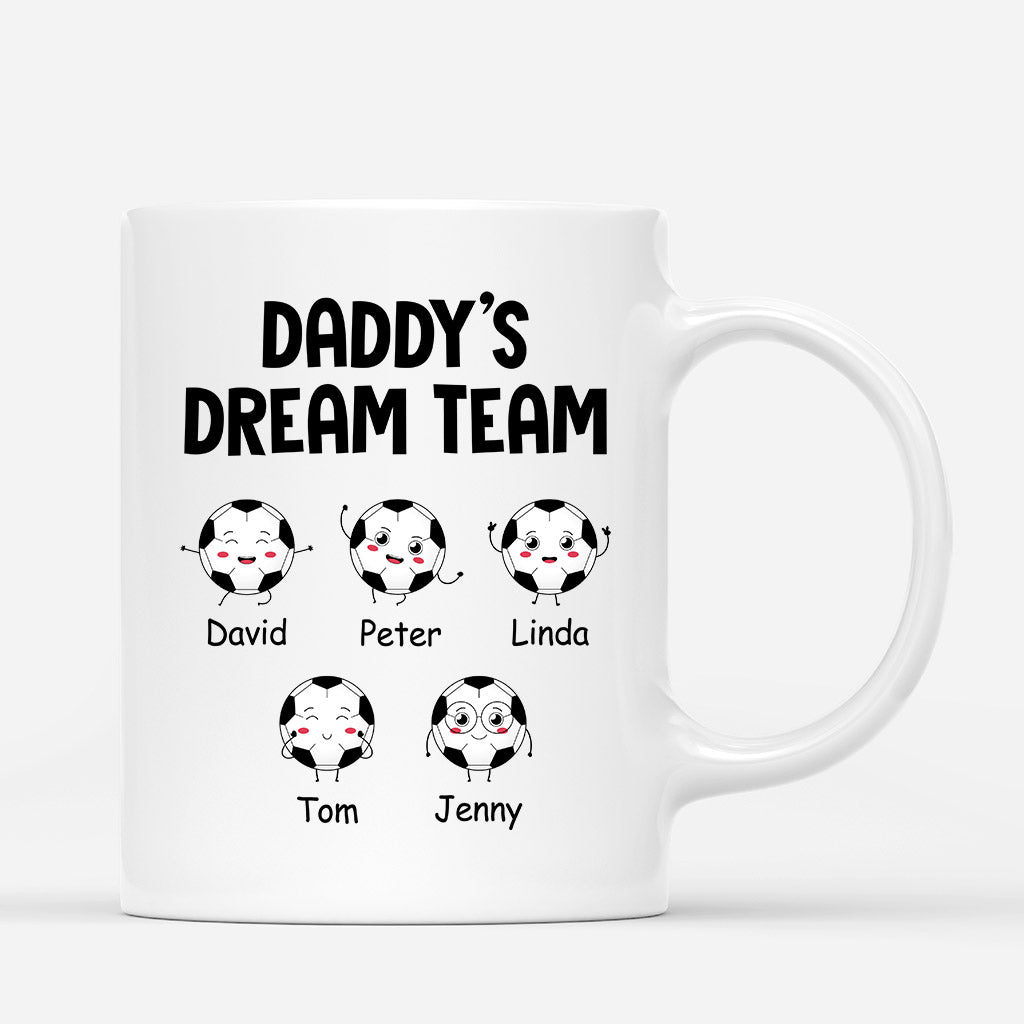 0893MUS2 Personalized Mugs Gifts Football Dad