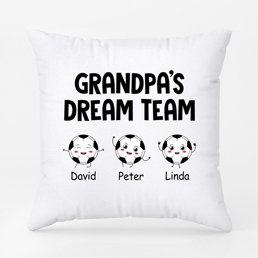 0893PUS1 Personalized Pillow Gifts Football Dad