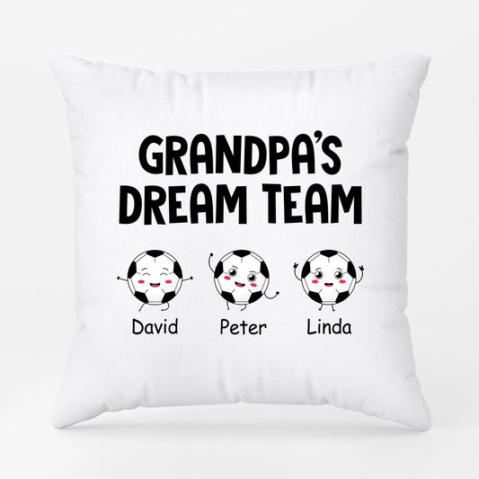 0893PUS1 Personalized Pillow Gifts Football Dad