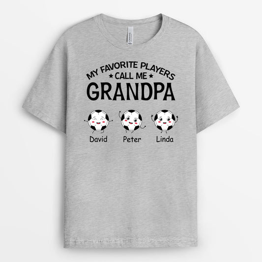 0894AUS2 Personalized T shirts Gifts Football Grandad