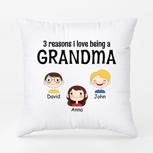 0897PUS2 Personalized Pillow Gifts Kids Grandma Mom