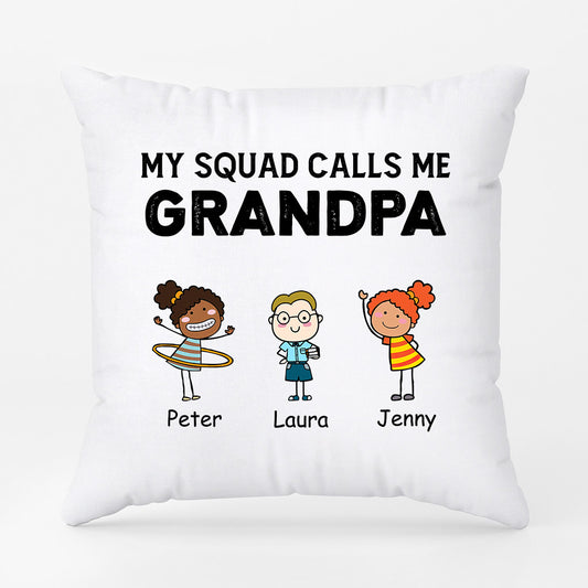 0906PUS1 Personalized Pillows Gifts Kids Dad