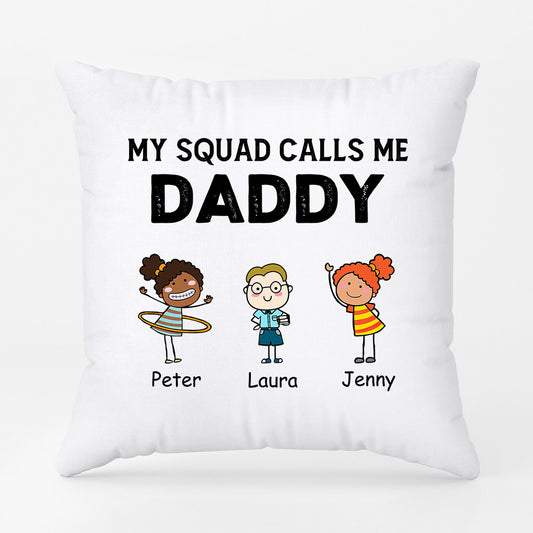 0906PUS2 Personalized Pillows Gifts Kids Dad