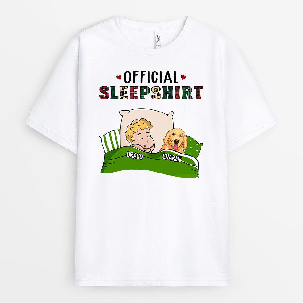 0914AUS1 Personalized T shirts Gifts Sleeping Dog Lovers