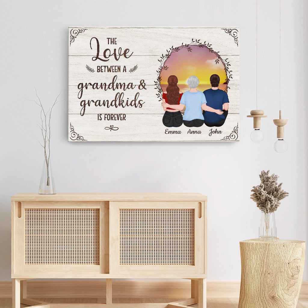 0918CUS3 Personalized Canvas Gifts Mother Children Mom Grandma