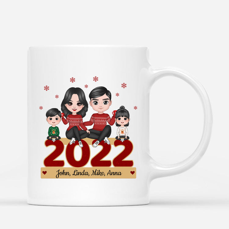 Personalized Winter Family Welcome New Year Mug